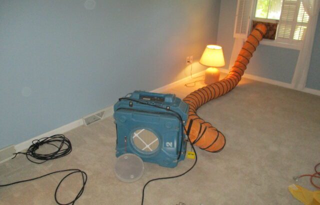 HEPA Filter Being Used at Home for CCS Property Services During Mold Abatement Process