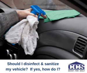 Disinfecting a Car